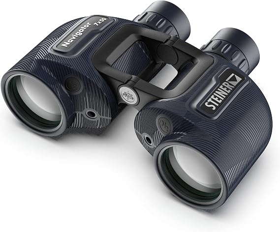Steiner Navigator 7x50 Binoculars - Magnification 7X - High Contrast Optics - Floating Prism System - Sports-Auto Focus - Delivers Excellent Image Clarity, Navy Blue (2342, New Version)