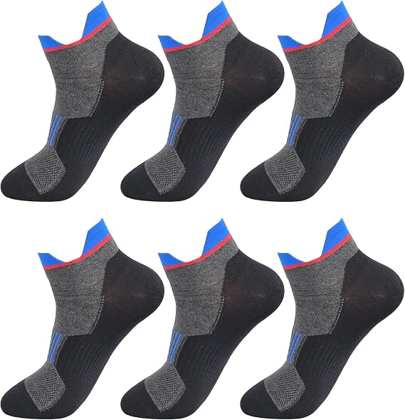 Mens/Women Anti Odor Sweat Resistant Seamless Breathable Ankle Cotton Socks | Sweat Moisture Wicking Blister Resistant Stink Control Sports Low Cut Socks