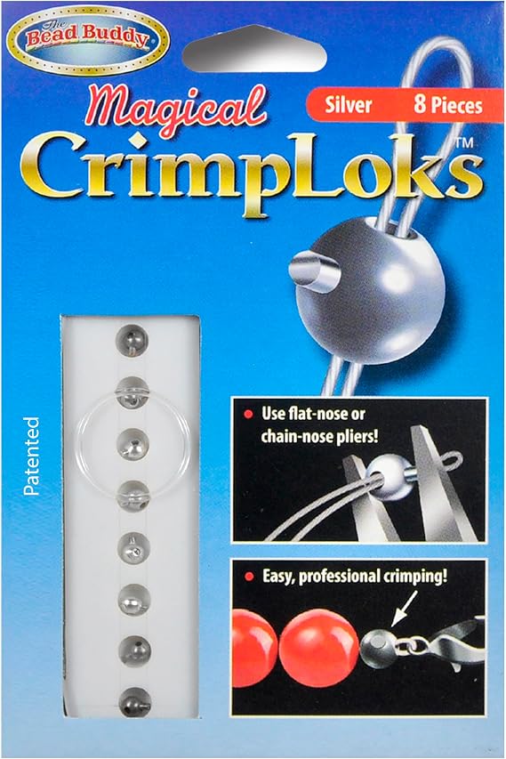 Bead Buddy BBY20131 8 Piece Magical Crimploks Silver