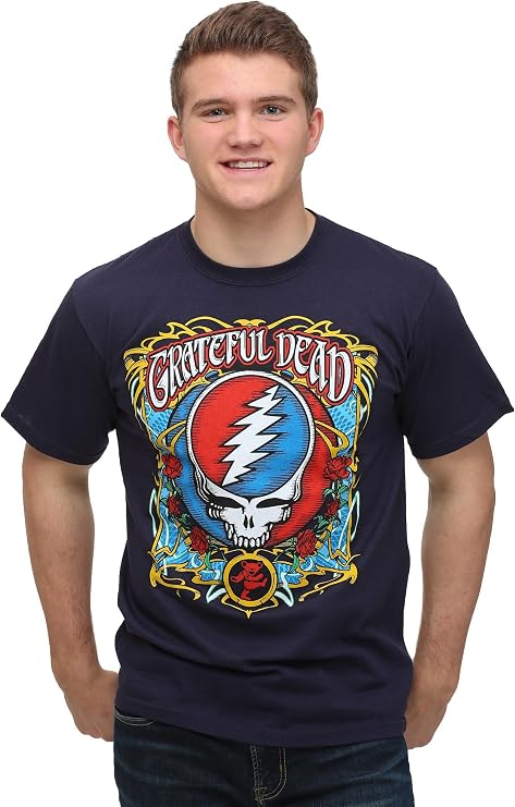 Liquid Blue Men's Grateful Dead Steal Your Roses Short Sleeve T-Shirt