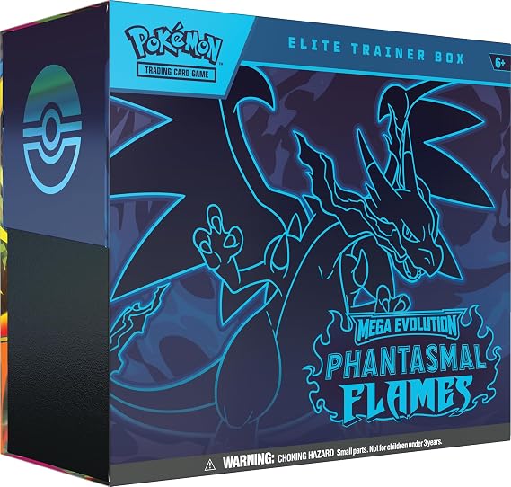 Pokemon TCG: Mega EvolutionPhantasmal Flames Elite Trainer Box, 6-8 Years
