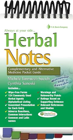Herbal Notes: Complementary & Alternative Medicine Pocket Guide