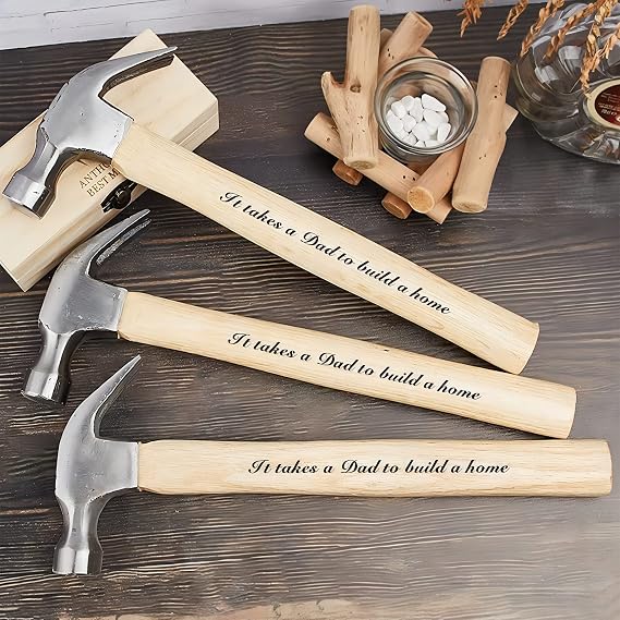Personalized Custom Hammer | Design a Truly Unique Gift | Laser Engraving | Great Birthday Anniversary Father Valentine's Day Gift Ideas