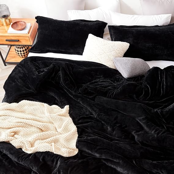 Coma Inducer Oversized Twin Comforter Set - The Original Plush - Black