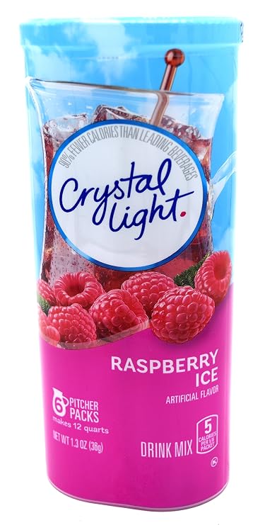 Crystal Light Raspberry Ice Flavor Drink Mix - 6 CT