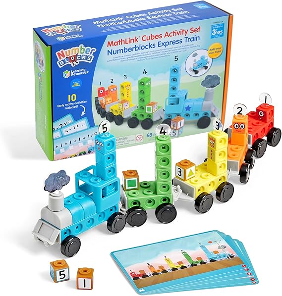 Learning Resources Numberblocks Express Train Activity Set Ages 3+ | Build And Play With Number Friends, Express Train Activities Strengthen Counting And Early Maths Skills