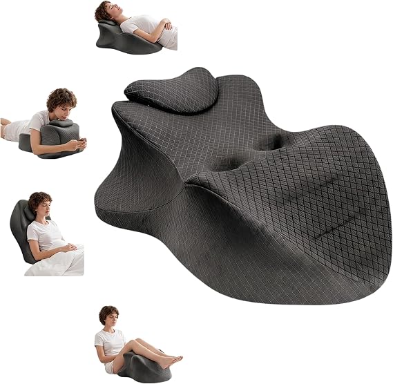 27Angle Ergonomic Memory Foam Large Wedge Pillow, Multi-Use Back Support Pillow with Washable Pillowcase