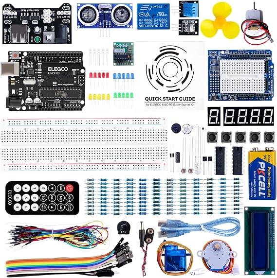 ELEGOO UNO R3 Project Super Starter Kit with PDF Tutorial for Beginners