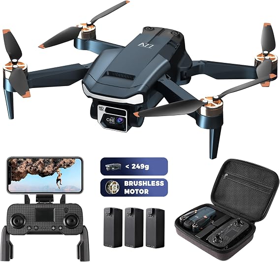 Enduring Brushless Motor Drone with 84 Mins Super Long Flight Time, Drone with 4K HD Camera for Beginners, CHUBORY A77 WiFi Quadcopter, Follow Me, Auto Hover,A77-UK-250715-4