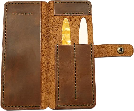 Leather Wallet Oud Ud Aoud Risha Pick Mizrab String Musical Instrument MCD-203