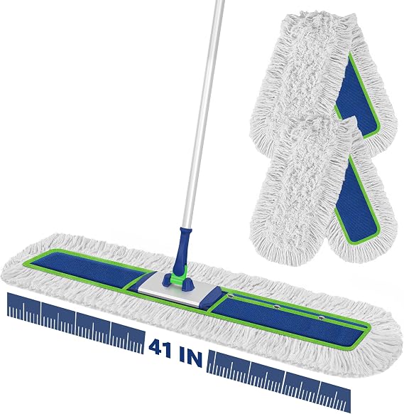 Large Mop for Cleaning Floor:104cm Wide Industrial Flat Mop Broom