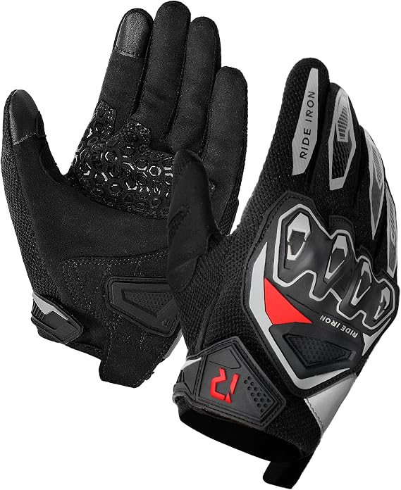 RIDEIRON Summer Motorcycle Gloves for Men & Women