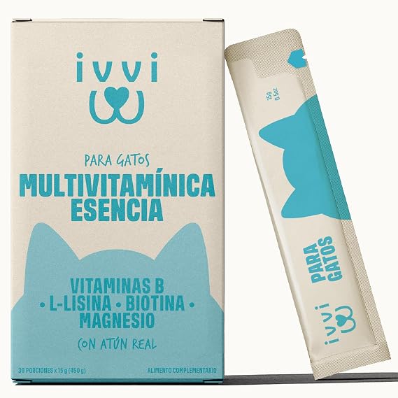 ivvi Multivitamin Essence for Cats with Real Tuna, 30 x 15 g