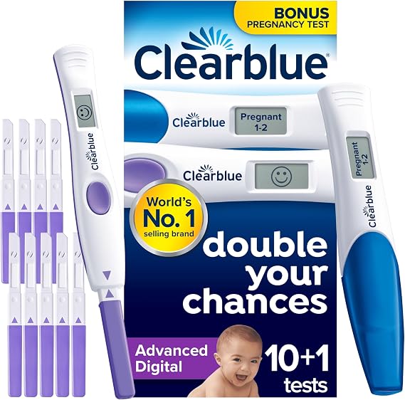 Clearblue Advanced Digital Ovulation Tests & Pregnancy Test Combo, 10+1