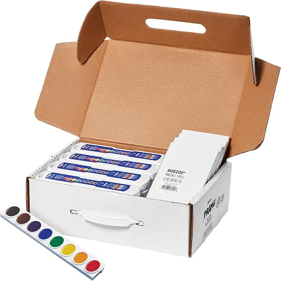 Prang Semi-Moist Watercolors 8-Color Oval Master Pack