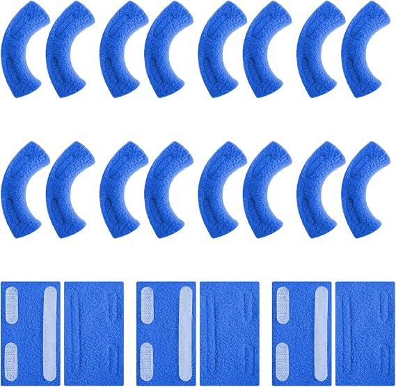 Boao 20 Pcs Nasal Cannula Ear Cushions Oxygen Pads, Soft Cover Oxygen Cannula Cushions, Tubing Protectors for Ear Pain, Prevent Cheek Indentation Discomfort(Dark Blue)