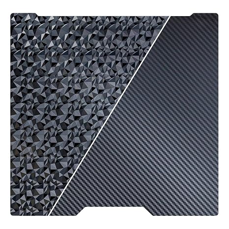 Double-Sided Build Plate for Bambu Lab H2C, PEO Diamond & PET Carbon Fiber Texture, Spring Steel, 335x346mm
