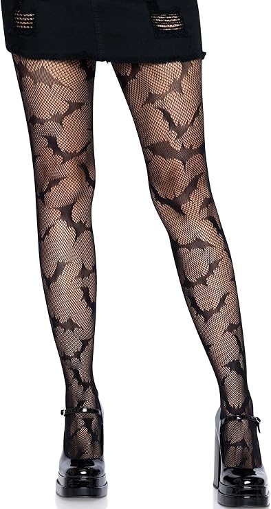 Leg Avenue Patterned Fishnet Tights With Designs