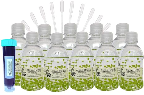 Algae Research and Supply: Algae Beads (Algae Beads Research Kit: 2,000 Beads, Indicator (50mL), pipettes)