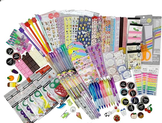 12-pc Multicolor Contemporary Stationery Set Bundle Assorted Items