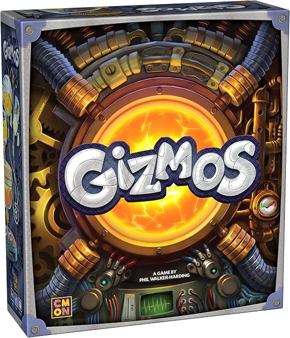 CMON Gizmos Board Game (2nd Edition) | Science Themed Strategy Board Game for Adults and Teens | Ages 14+ | 2-4 Players | Average Playtime 40-50 Minutes | Made by CMON