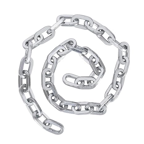 OKG Heavy Duty Security Chain, 3.9ft x 5/16" Thick Outdoor Gate Chain, Cut Proof Chain Made of Hardened Alloy Steel Chain, Ideal for Fence Gates, Bicycles, Moped, Trailers, Generator, etc