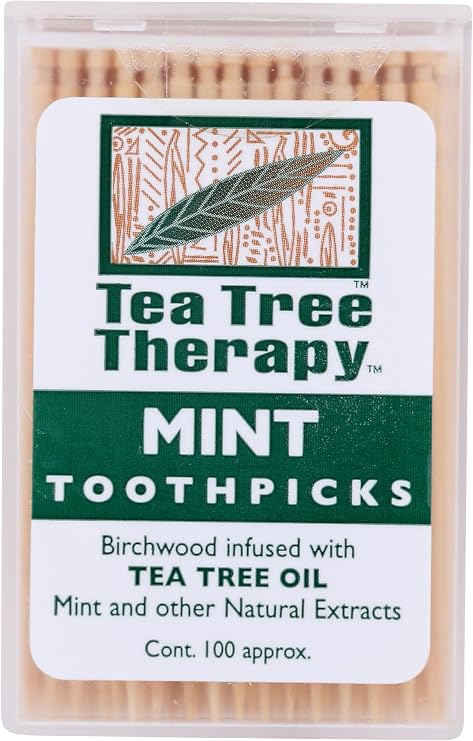 Tea Tree Therapy, Toothpicks Mint Tea Tree, 100 Count