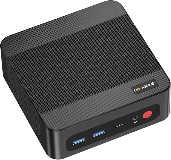 BOSGAME P4ultra Office-Gaming-Mini PC, Ryzen 7 7730U (Up to 4.5GHz), 16GB DDR4 RAM 1TB NVMe SSD Mini Desktop PC, HDMI/DP/USB-C, Triple 4K Display, Dual 2.5G LAN, WiFi 6E, BT5.2, Mini Computer