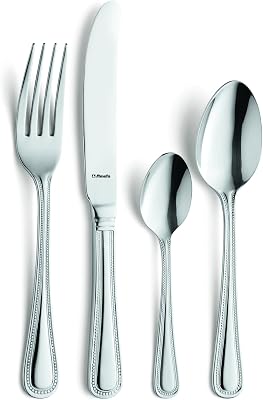Amefa Monogram Bead 24 Piece Boxed Flatware Set for 6 people