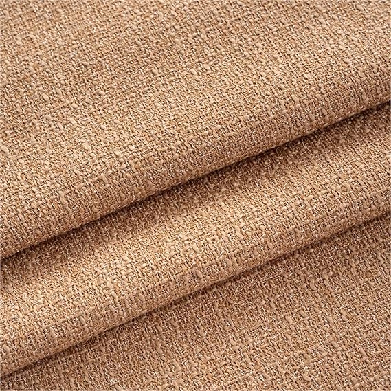 Polyester Tweed Fabric Multicolor 100CM X 150CM(Light Brown)