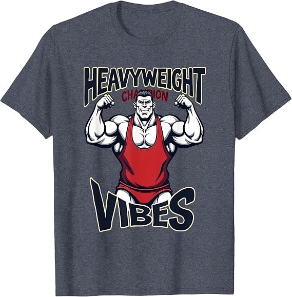 Heavyweight Champion Vibes Workout Design T-Shirt