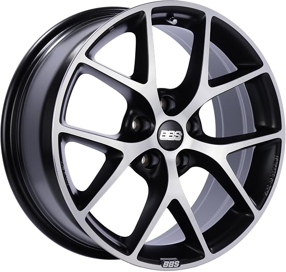 BBS SR Volcano Grey Wheel with Painted Finish and Diamond-Cut Face (18x8"/5x114.3mm, +50mm offset)