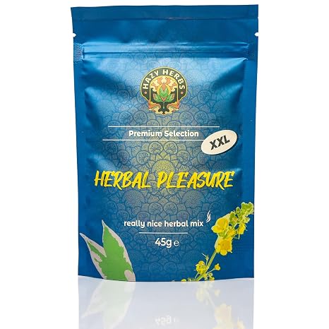 HAZY HERBS Premium Selection Herbal Pleasure Herbal Tea Blend 100% Natural Herbal Mix XXL Pack 45g Fine Mix