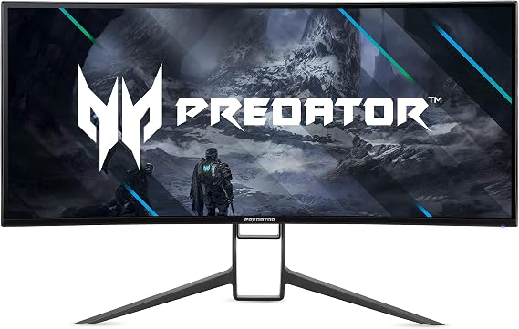 acer Predator X34 Sbmiiphzx 34" 1900R Curved UWQHD (3440 x 1440) IPS Gaming Monitor | NVIDIA G-SYNC | NVIDIA Reflex Latency | Up to 180Hz | Up to 0.5ms | DCI-P3 98% | 400nit | DP & 2 x HDMI 2.0