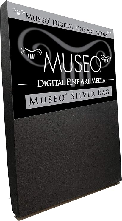 Museo Silver Rag | 300 GSM | Inkjet Fine Art Archival Paper | Gloss | 8.5x11 | 25 Sheets