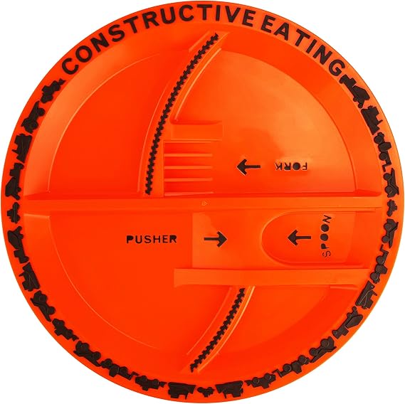 Constructive Eating WJ-660 Çocuklar için şantiye tabağı, plastik