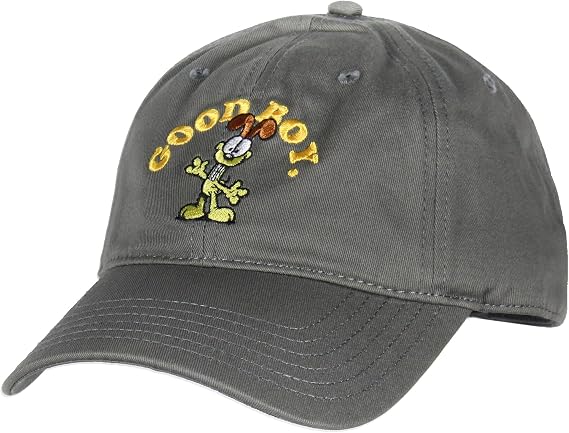 Neff Men's Garfield Odie Good Boy Adjustable Cap Dad Hat Grey