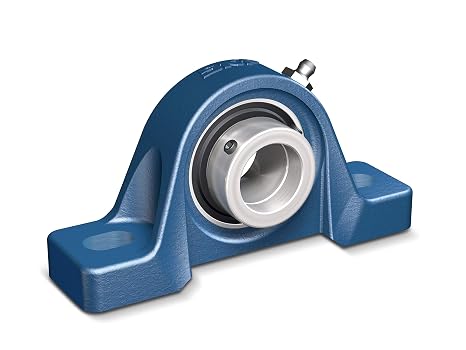 SKF P2BL 100-RM Pillow Block Ball Bearing, 2 Bolts, Normal Duty, Set Screw Locking, Contact Seals, 1" Shaft, 3-3/4" to 4-1/2" Bolt Hole Spacing, 1-5/16" Base to Center Height