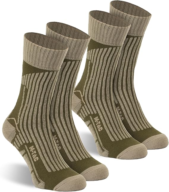 M-Tac Tactical Socks 2 Pack - Military Lightweight Coolmax Moisture Wicking Army Combat Socks