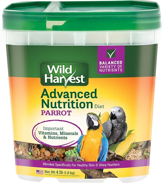 Wild Harvest Advanced Nutrition Bird Food For Parrots, 4 lbs