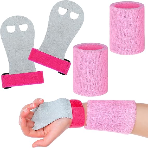 Civaner 2 Gymnastics Grips Wristbands Sets Hand Grips