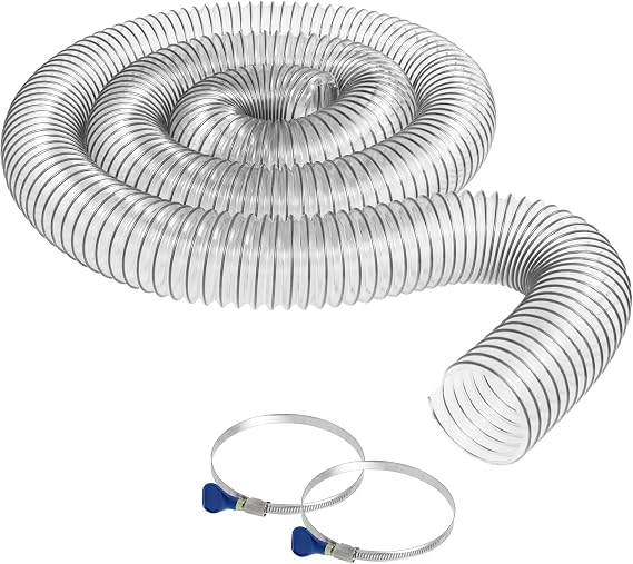4" x 10' PVC Dust Collection Hose 2 each2.5 inch Turnkey Hose Clamps