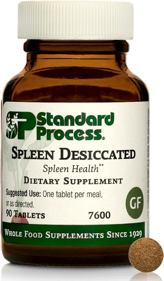 Standard Process Spleen Desiccated, Immune System Support, 90 Tablets | Whole Food-Based Supplement to Support Health, Aid Healthy Immune System, with Proprietary Blend with Bovine and Ovine