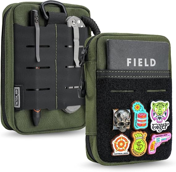 TACTICAL_GEEK Block E Series EDC Pouch Compact Belt Bag Multi-Purpose Molle EDC Bag Gadget Organiser Multi-Purpose Molle Tool Pouch for Multitools Nylon Everyday Tool Organiser Bag