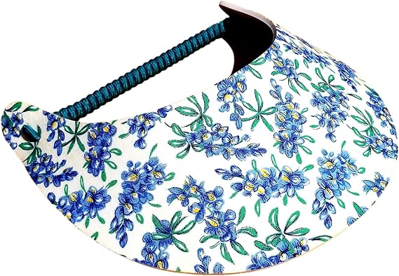 Women's Flower Design Lightweight Packable Foam Visor for Sun Protection & Outdoor Activities