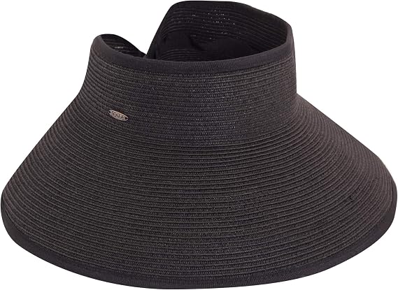 Scala Women's Packable Paper Braid Visor