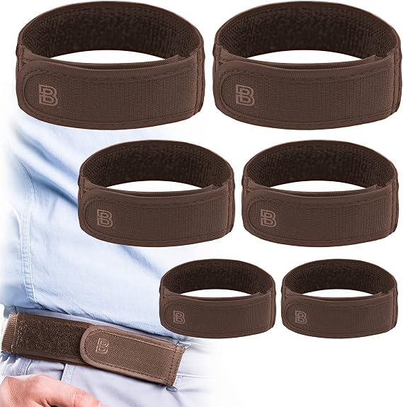 BeltBro Titan MultiPack No Buckle Elastic Belt For Men Include 2 Small, 2 Medium, 2 Large Belts Fits 1.5 Inch Belt Loops