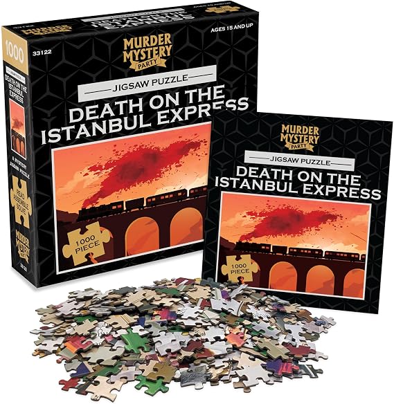 Death on the Istanbul Express 1000-Pc Murder Mystery Jigsaw Puzzle Ages 15+
