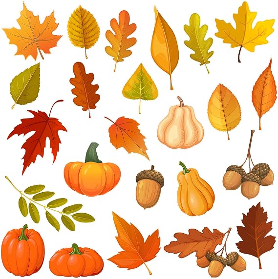 Lucleag 720PCS Fall Leaves Pumpkins Stickers for Kids, Fall Autumn Maple Leaves Stickers for DIY Crafts, Assorted Maple Leaf Pumpkin Acorn Sticker for Thanksgiving Fall Autumn Party Decor