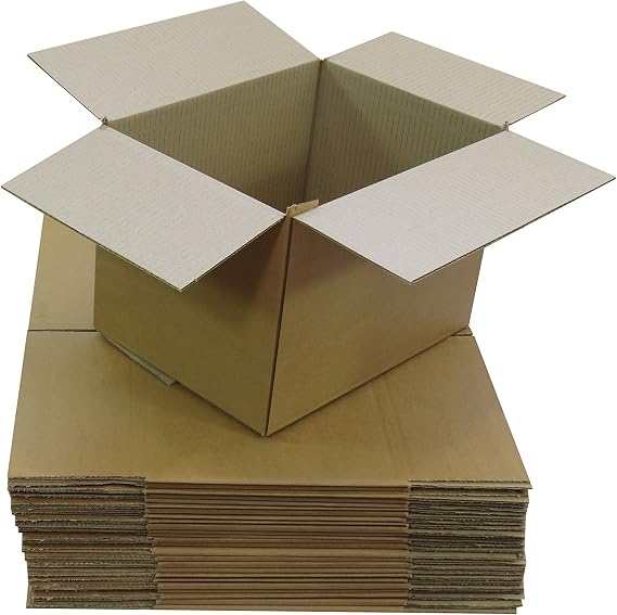 Triplast 342 x 242 x 145mm Single Wall 13.5x9.5x5.7" Shipping Mailing Postal Cardboard Boxes (Pack of 25)